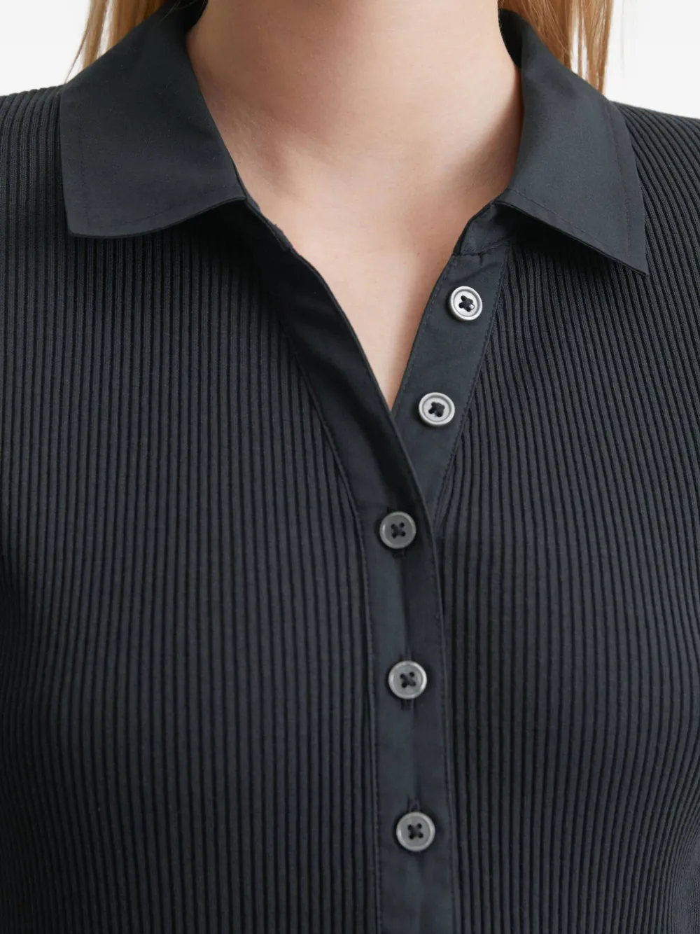 Marc O'Polo Geribbeld poloshirt Blauw