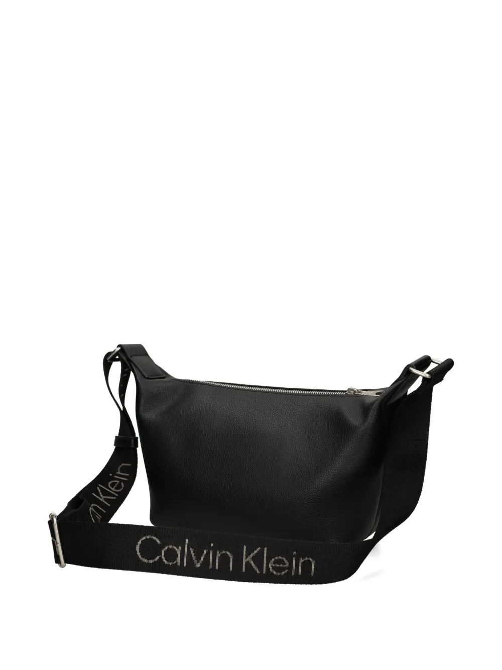 Calvin Klein Crossbodytas met logobandje Zwart