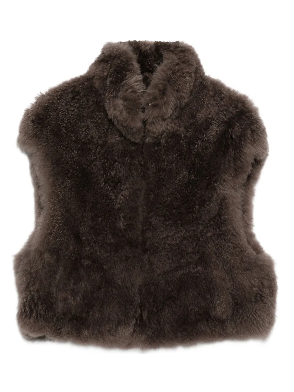 Liska Weste Aus Ziegenfell In Brown