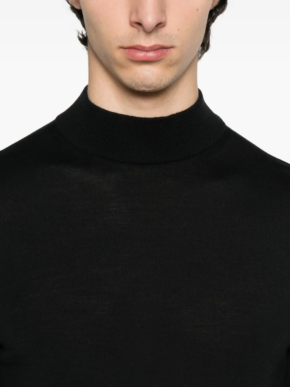 TOM FORD Wollen trui met hoge hals Zwart