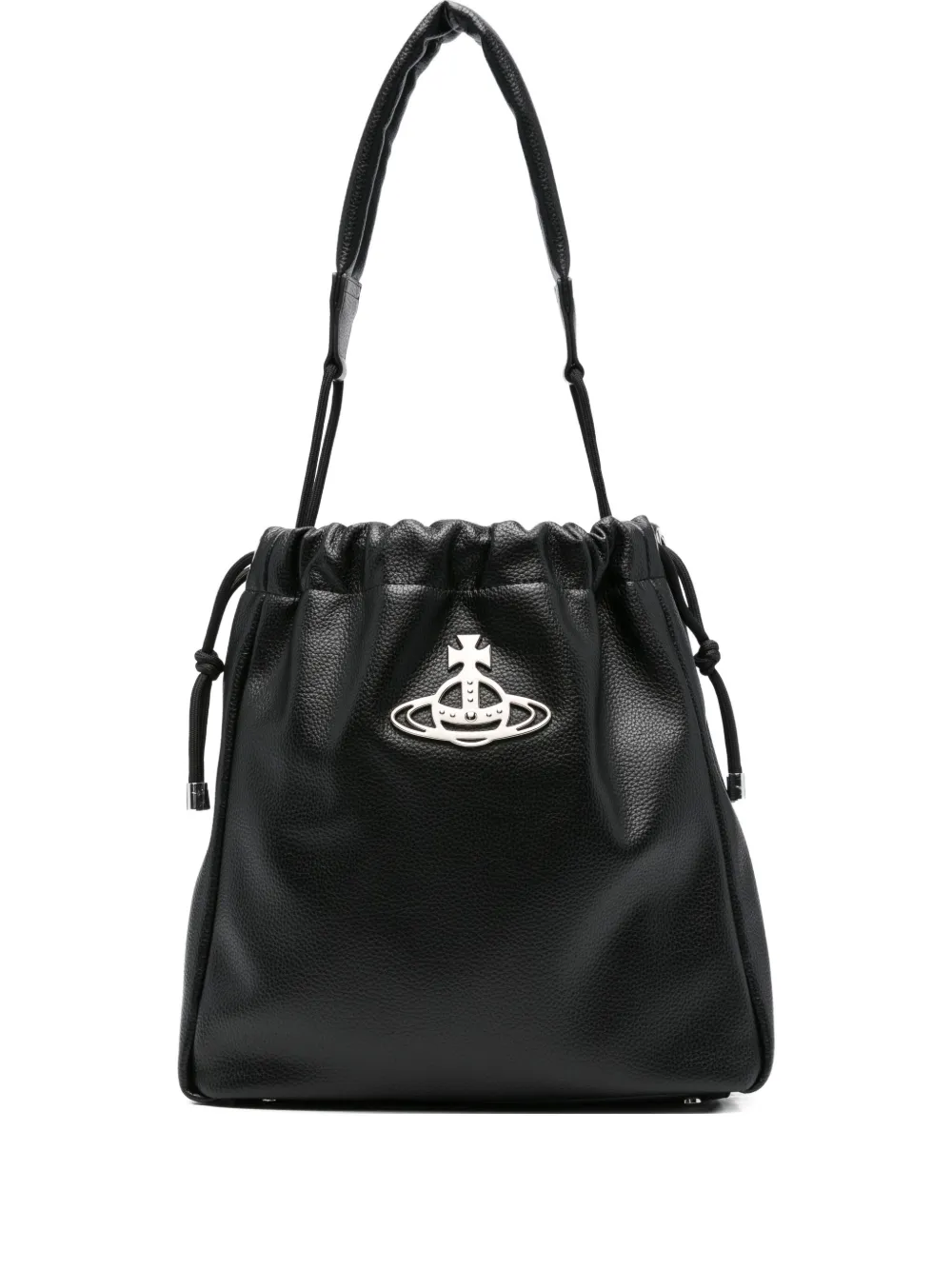 Vivienne Westwood medium Hilary orb-embellished bucket bag Zwart
