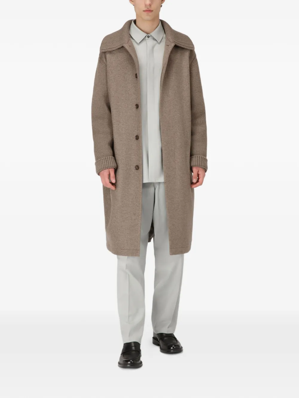 Bally B-Chain leren loafers met gesp Zwart