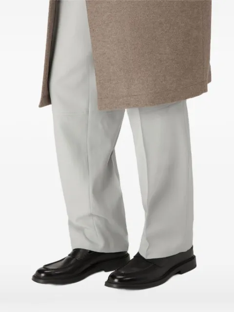 Bally b-chain buckle leather loafers