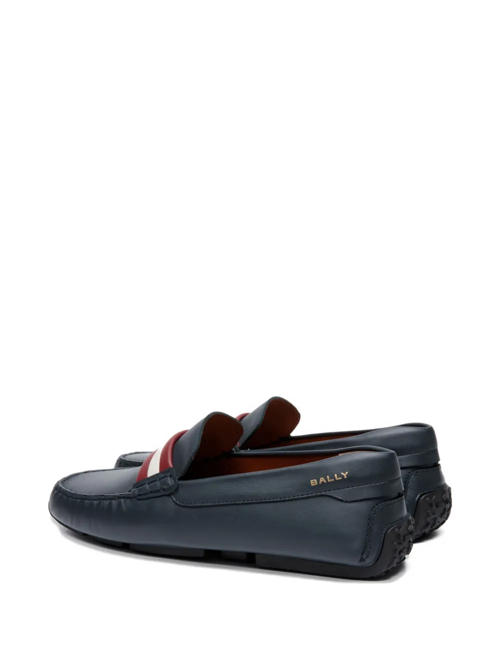 Bally pilot leather driver loafers Blauw