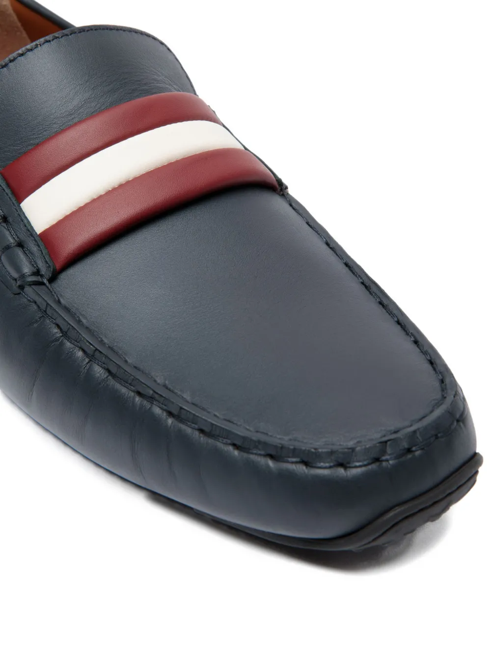 Bally pilot leather driver loafers Blauw