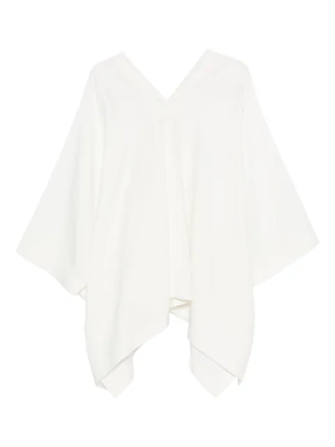 The Row top asimétrico con cuello en V