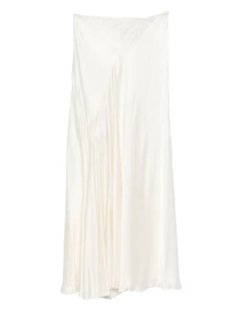 The Row asymmetrical silk skirt