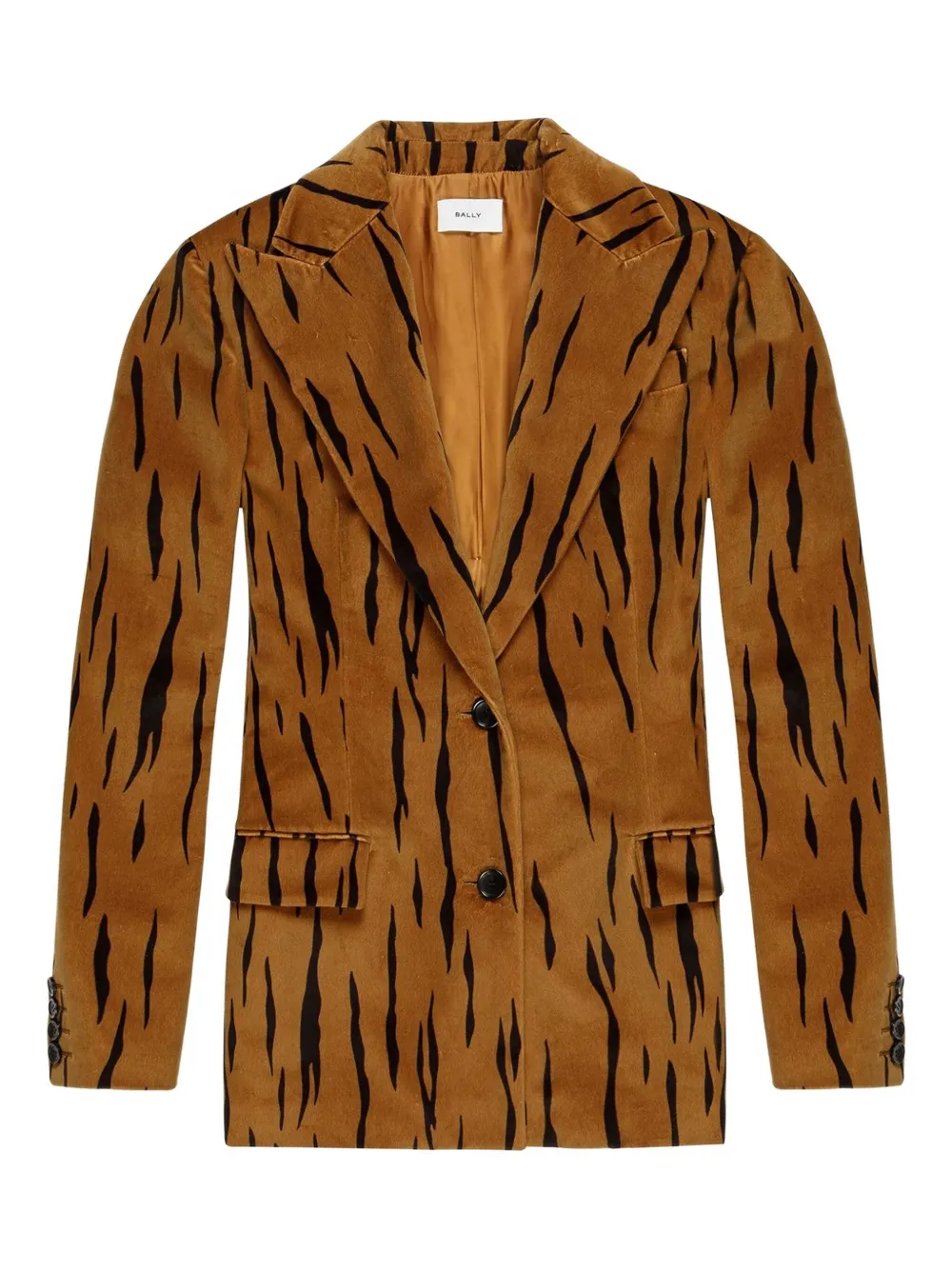 Bally tiger-print velvet blazer | Neutrals | Image 1
