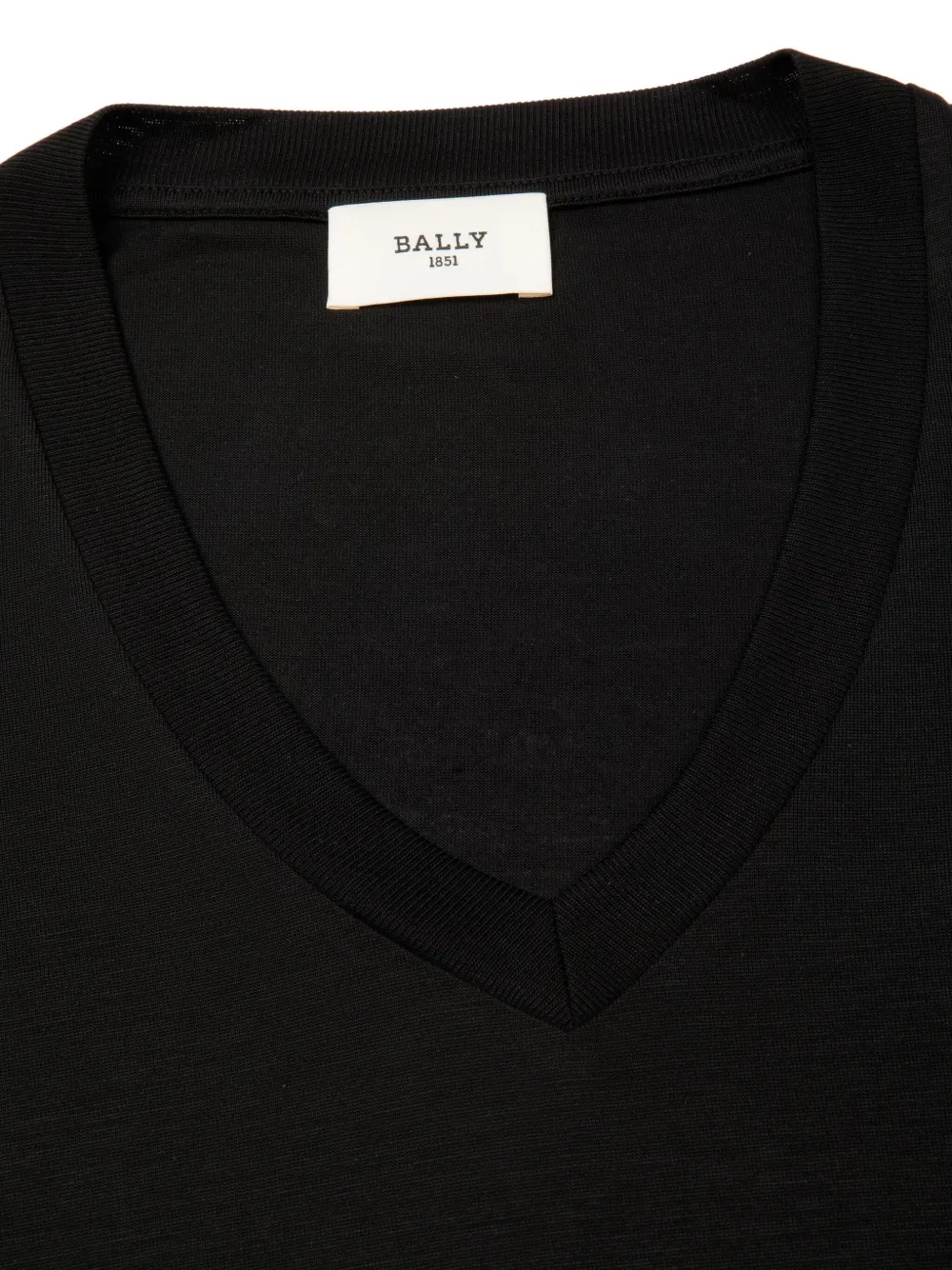 Bally T-shirt met V-hals Zwart