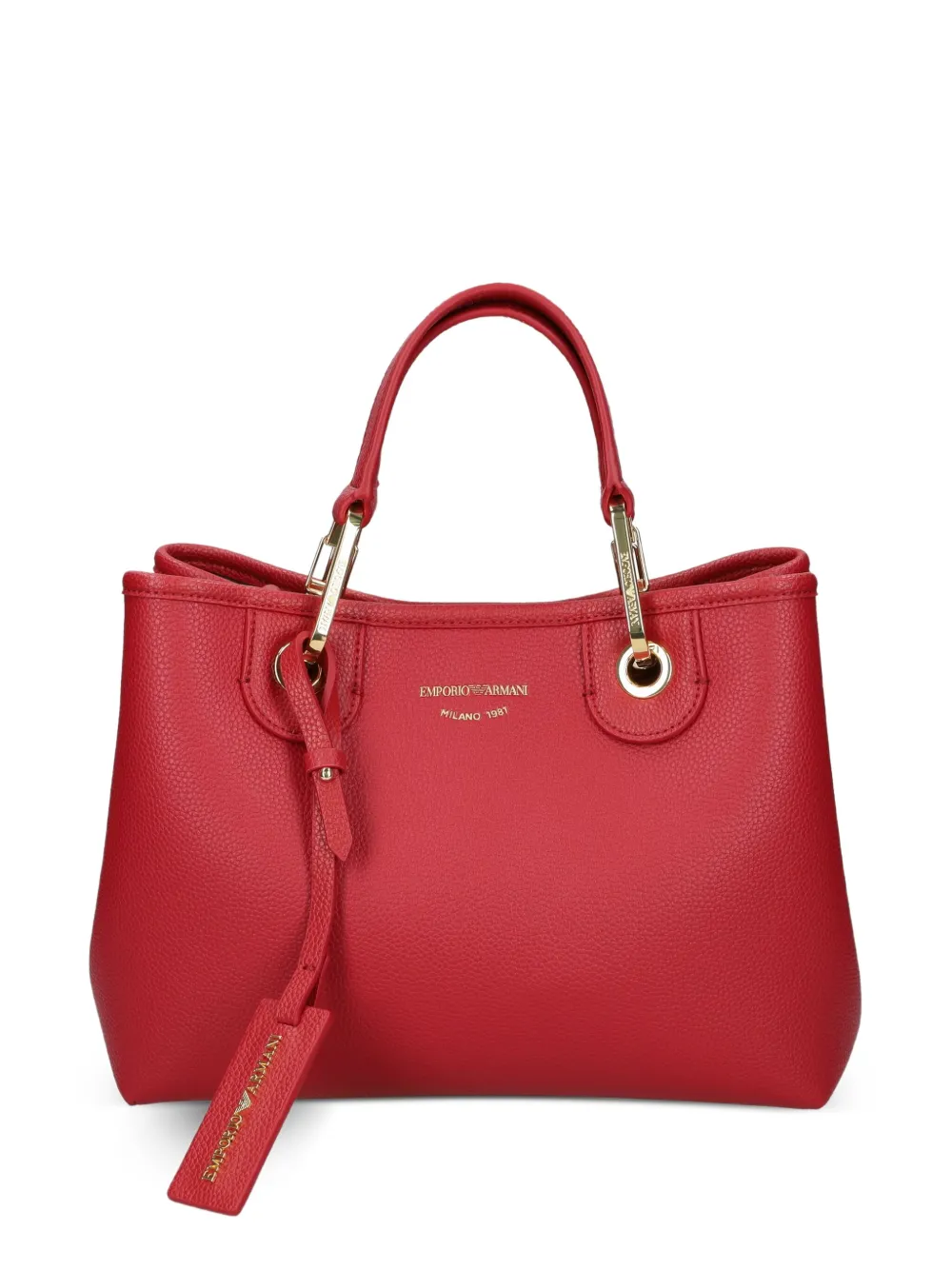 Emporio Armani Shopper met logo Rood