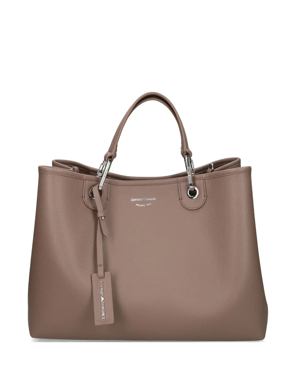 Emporio Armani top-handle tote bag | Brown | Image 1