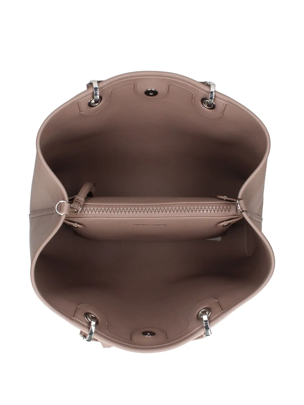 Emporio Armani top-handle tote bag Bruin