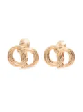 Christian Dior Pre-Owned CD logo earrings - Gold