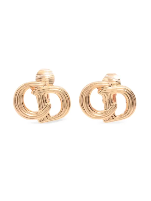 Christian Dior Pre-Owned CD logo earrings