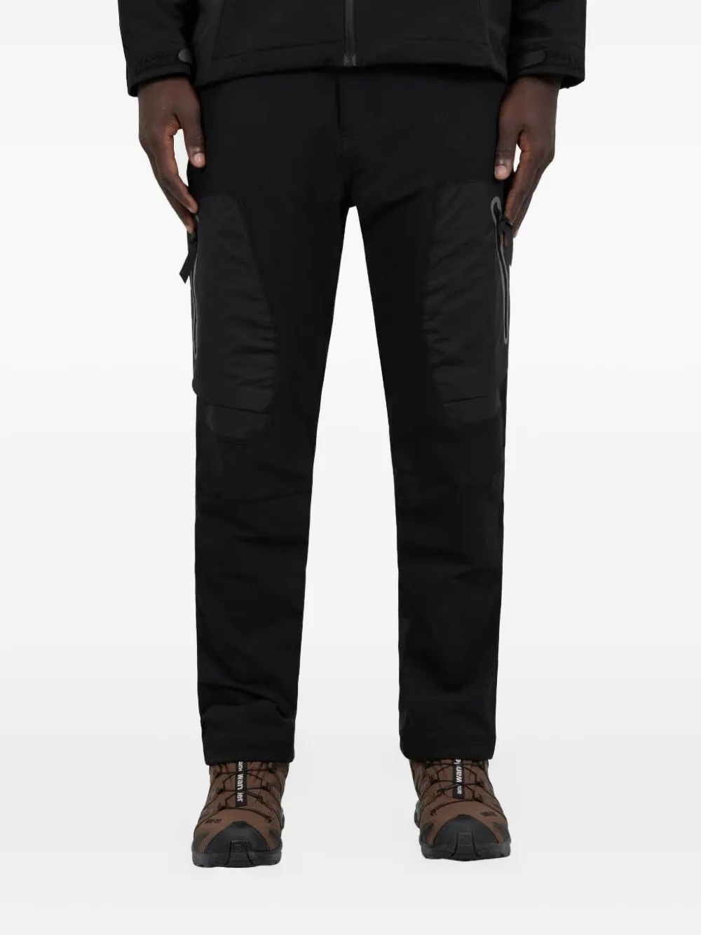 and Wander shell panel trousers - Nero