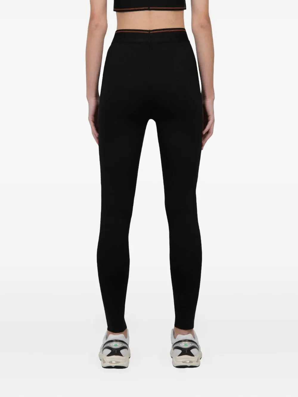 Rabanne Legging met logoband Zwart