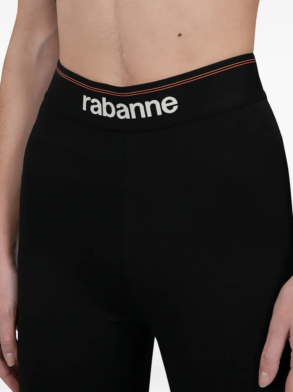 Rabanne Legging met logoband Zwart