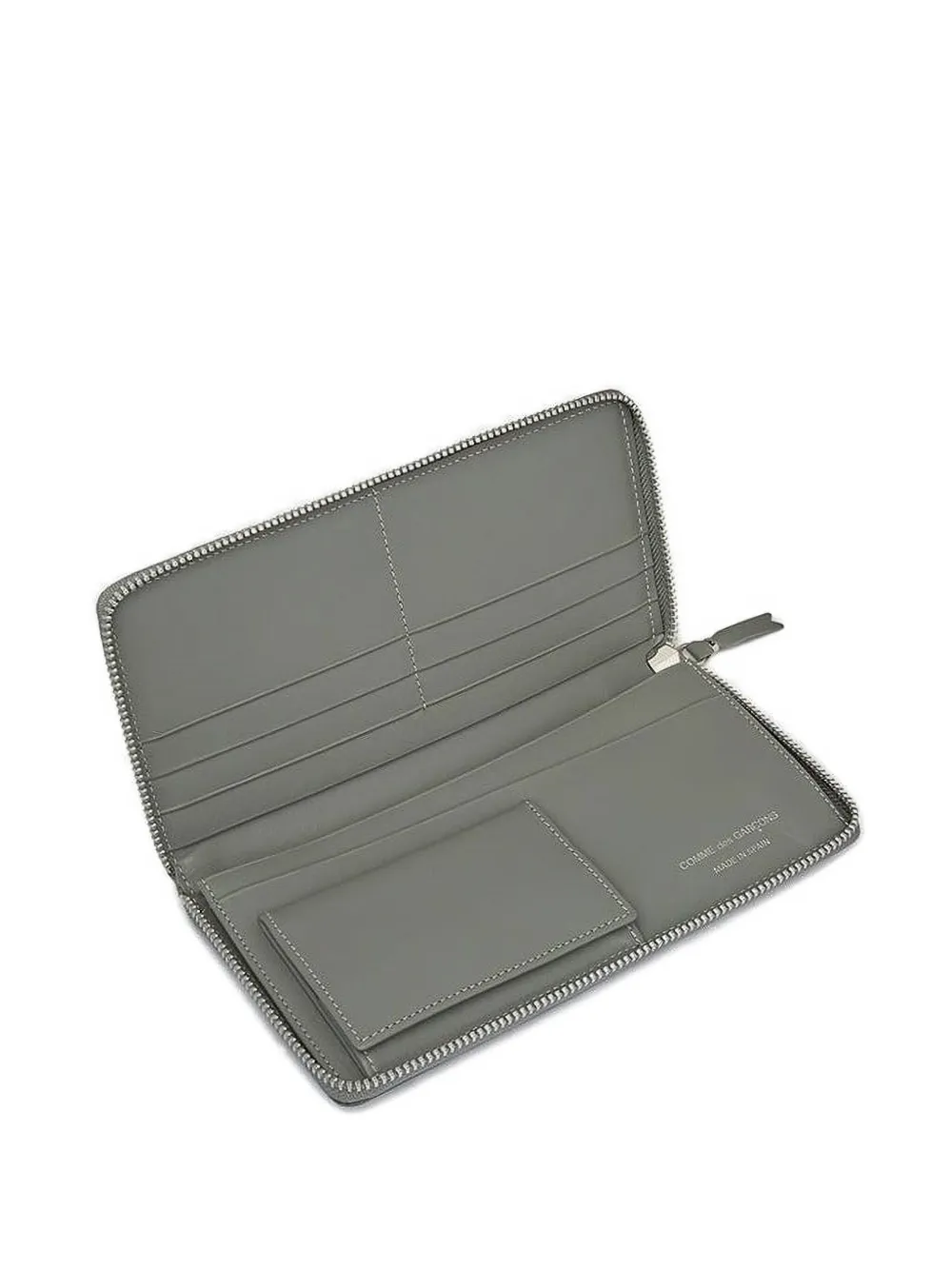 Comme Des Garçons Wallet Portemonnee met stippen en rits Grijs