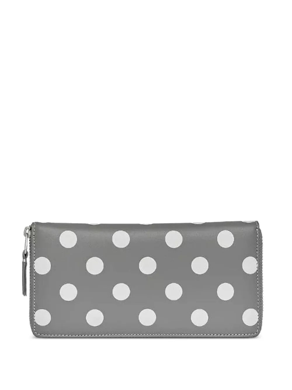 Comme Des Garçons Wallet polka dot-printed zip-around wallet Grijs