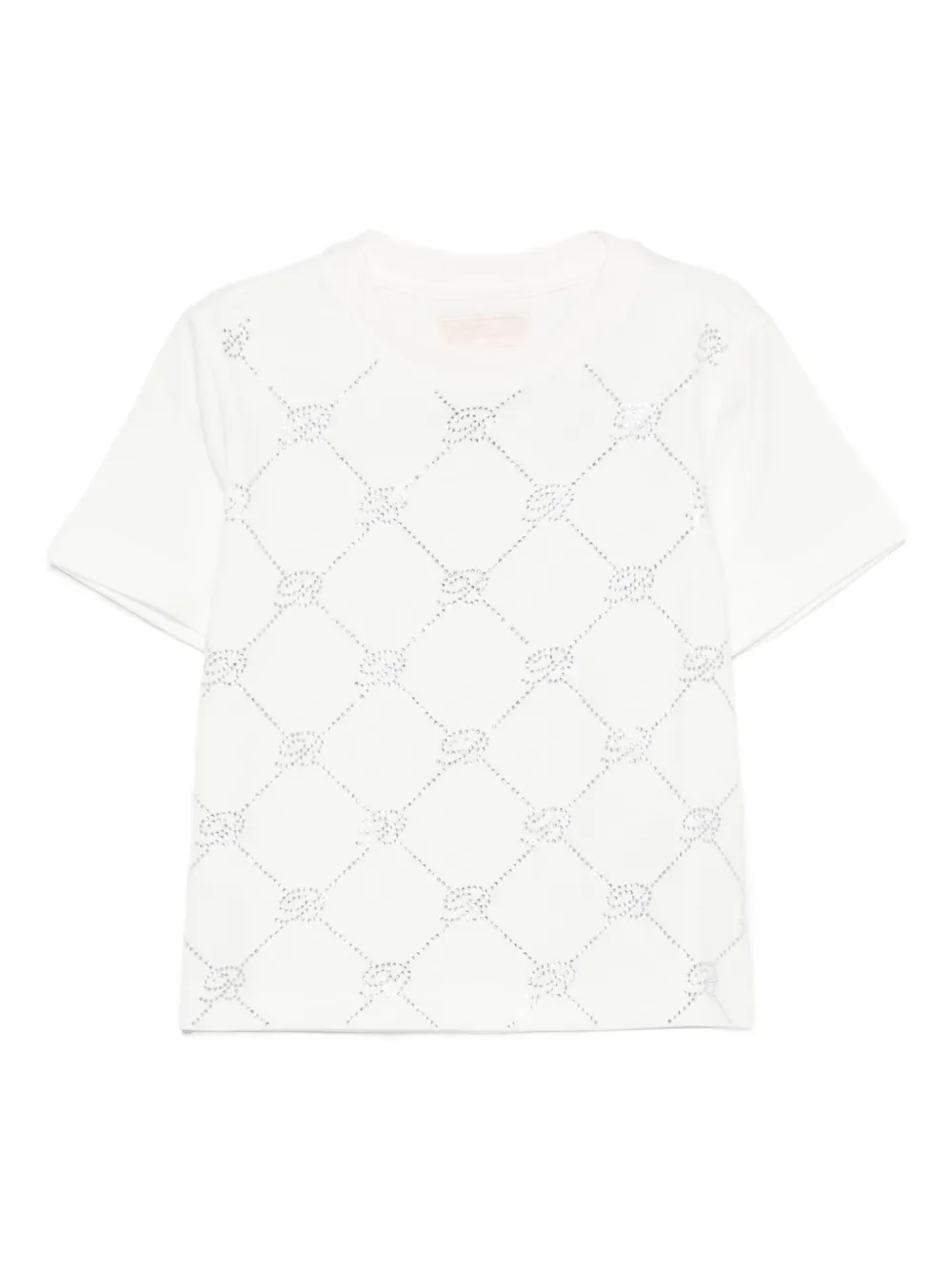 Miss Blumarine crystal-embellished T-shirt | White | Image 1