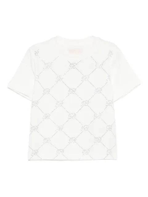 Miss Blumarine crystal-embellished T-shirt