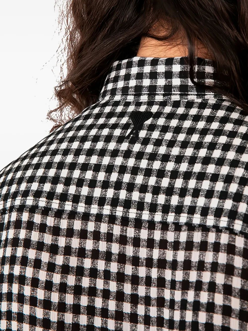 AMI Paris Overhemd met gingham ruit Zwart