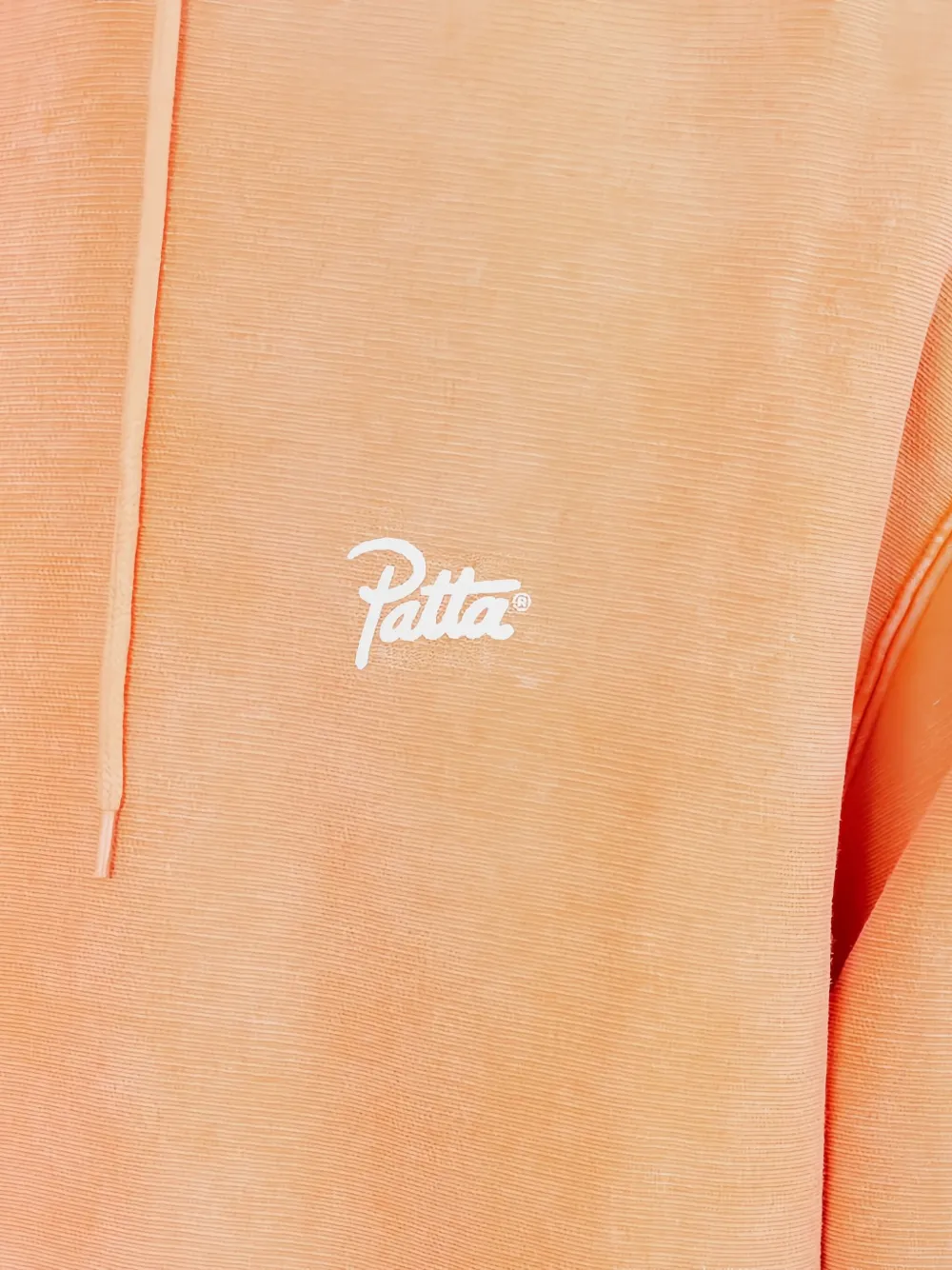 Patta Ausgeblichene Kapuzenjacke In Orange