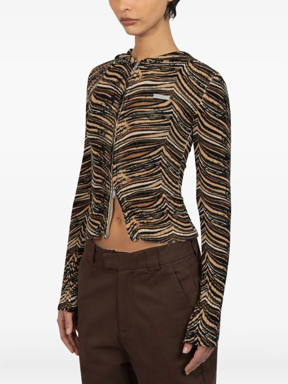 House of Sunny hooded zip-up knitwear | Cardigans | Image 2