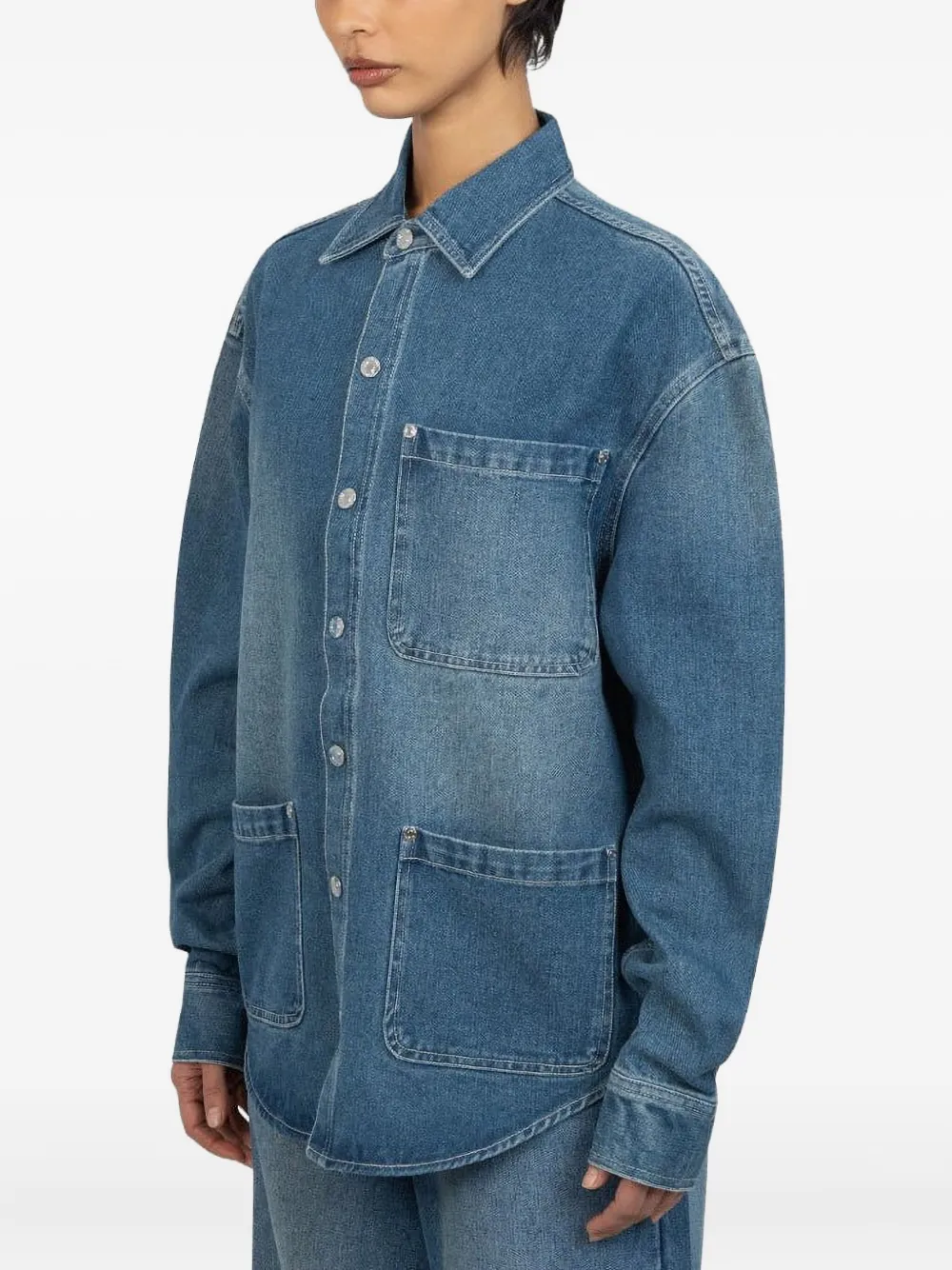 House of Sunny patch-pockets denim shirt | Shirts | Image 2
