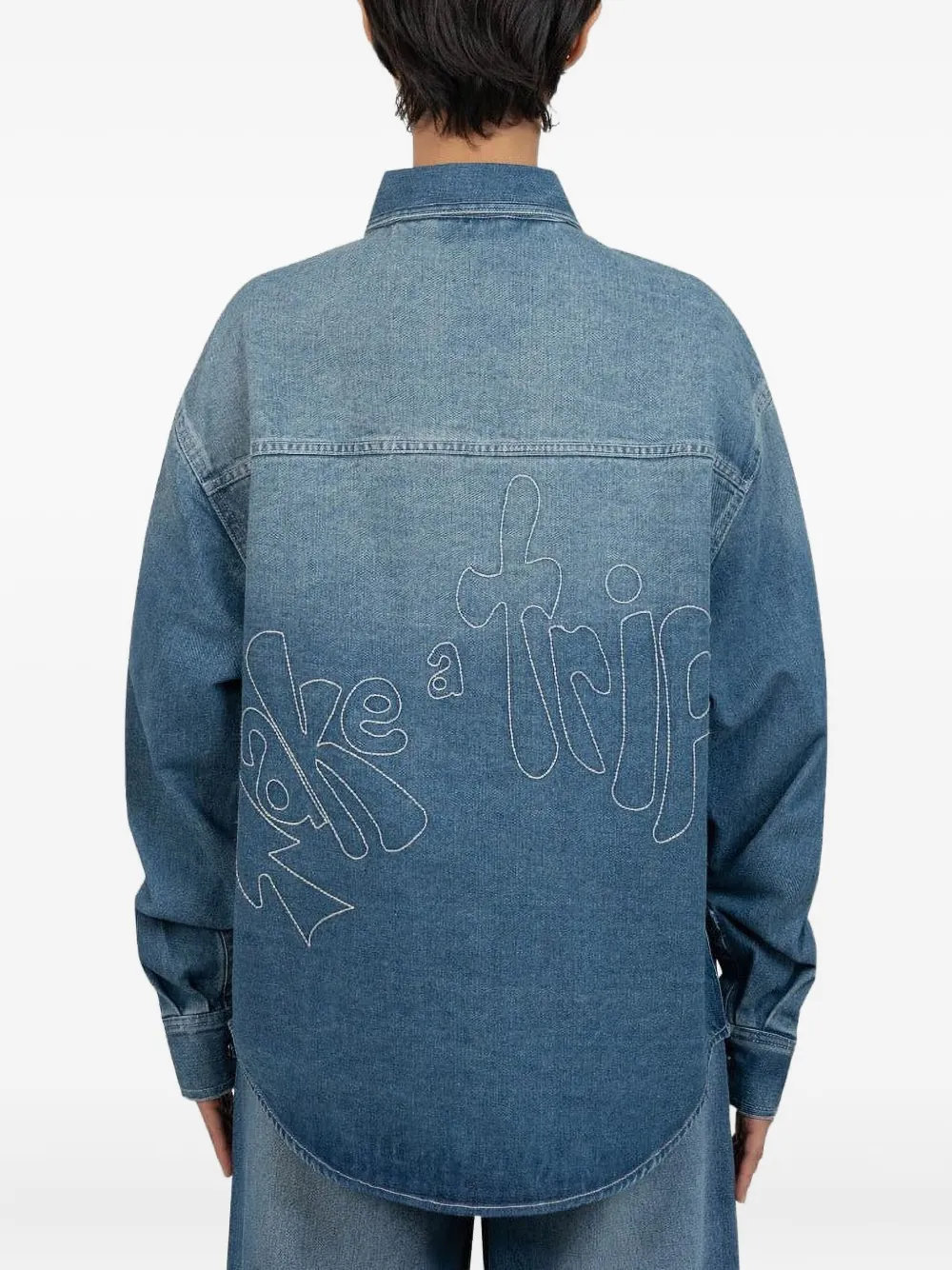 House Of Sunny Jeanshemd Mit Aufgesetzten Taschen In Blue