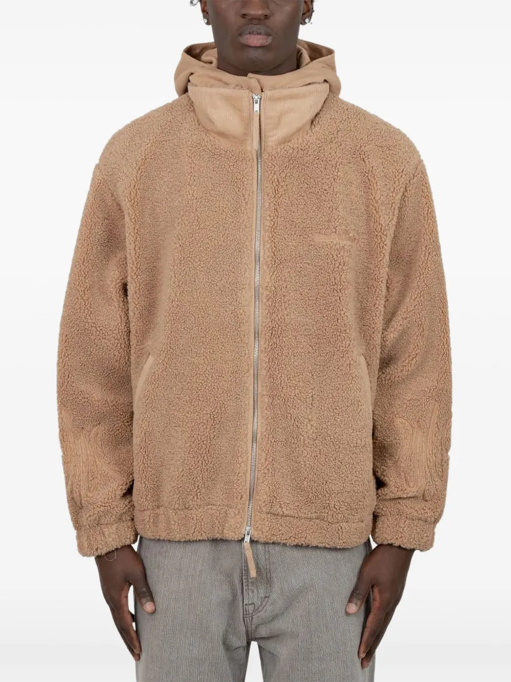 House of Sunny flame-embroidered fleece jacket | Image 1