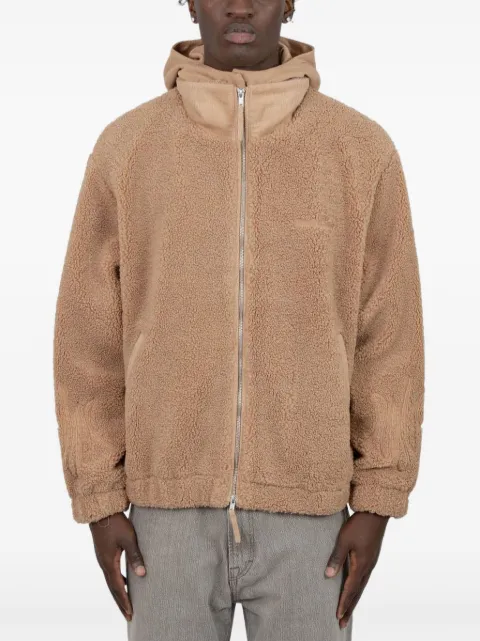 House of Sunny flame-embroidered fleece jacket