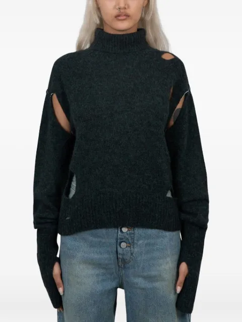 Jean Paul Gaultier high-neck thumbhole sweater