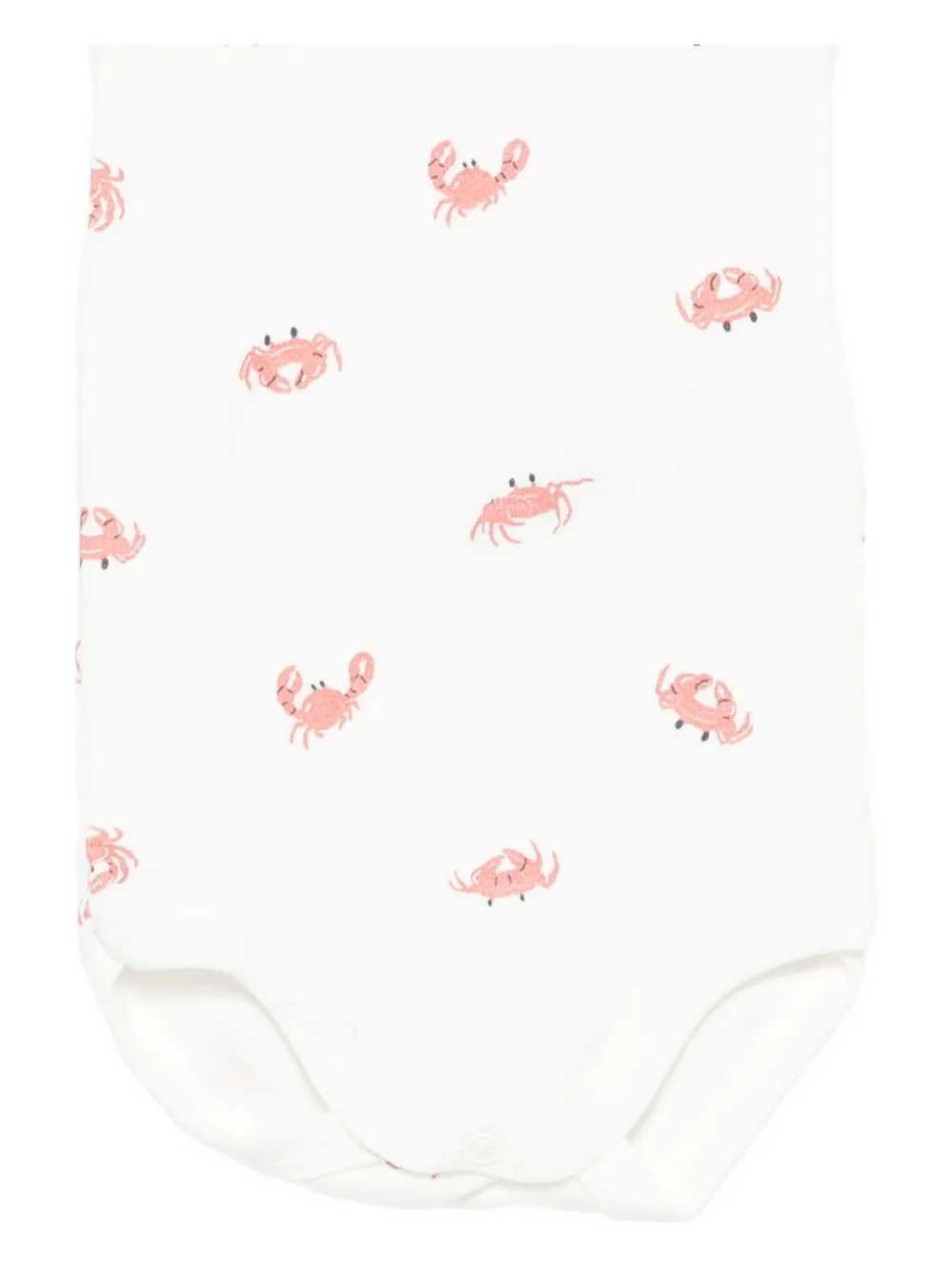 Petit Bateau Drie rompers met print Wit