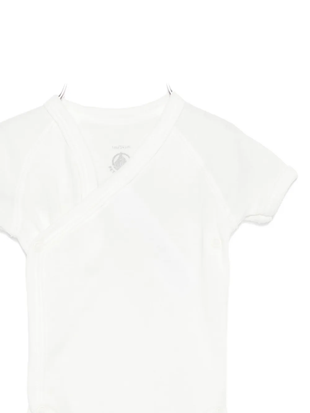 Petit Bateau Drie rompers met print Wit