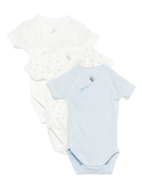 Petit Bateau printed bodysuits (pack of three)