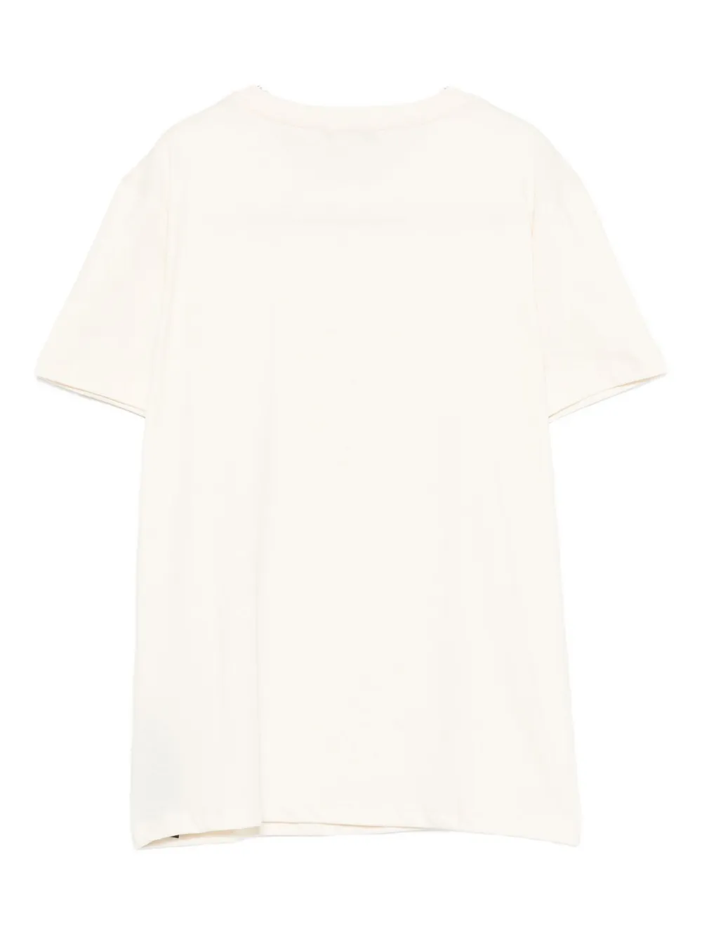Balmain Logo-patch T-shirt In Yellow
