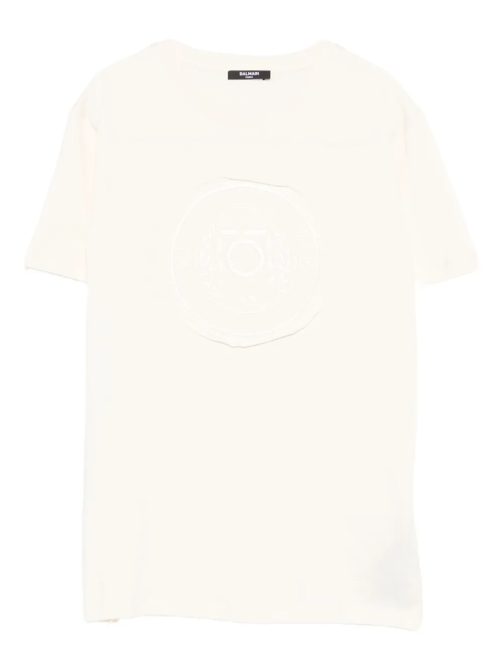 Balmain Kids T-shirt met logopatch Wit