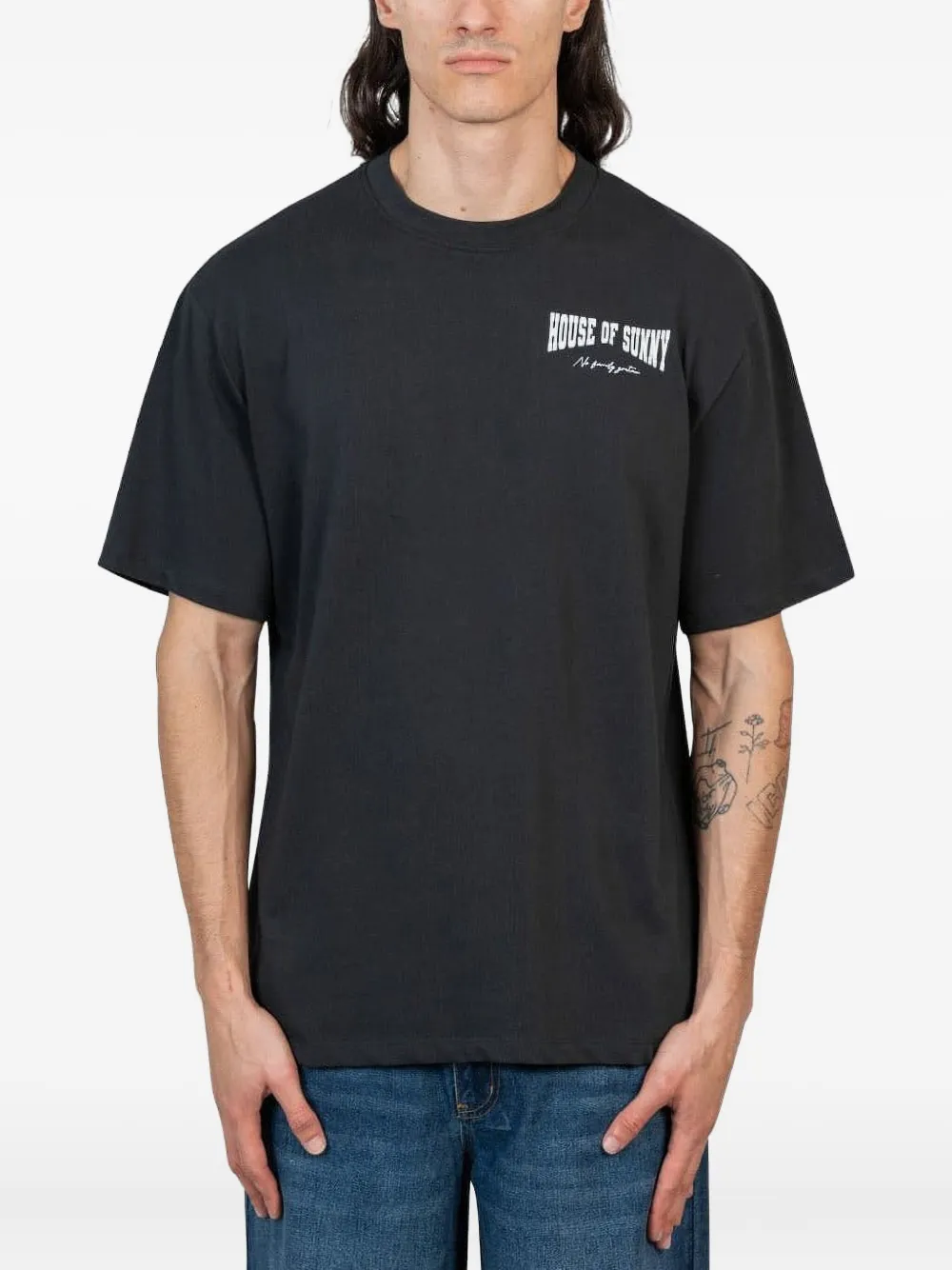 House of Sunny Hackney logo-print T-shirt | Black | Image 1