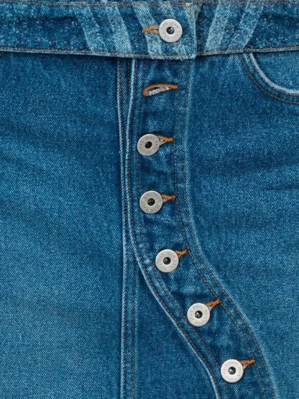 Jean Paul Gaultier Swirl-pattern Denim Jacket in Blue