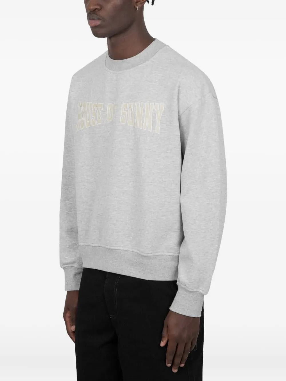 House of Sunny Sweater met logoprint - Grijs