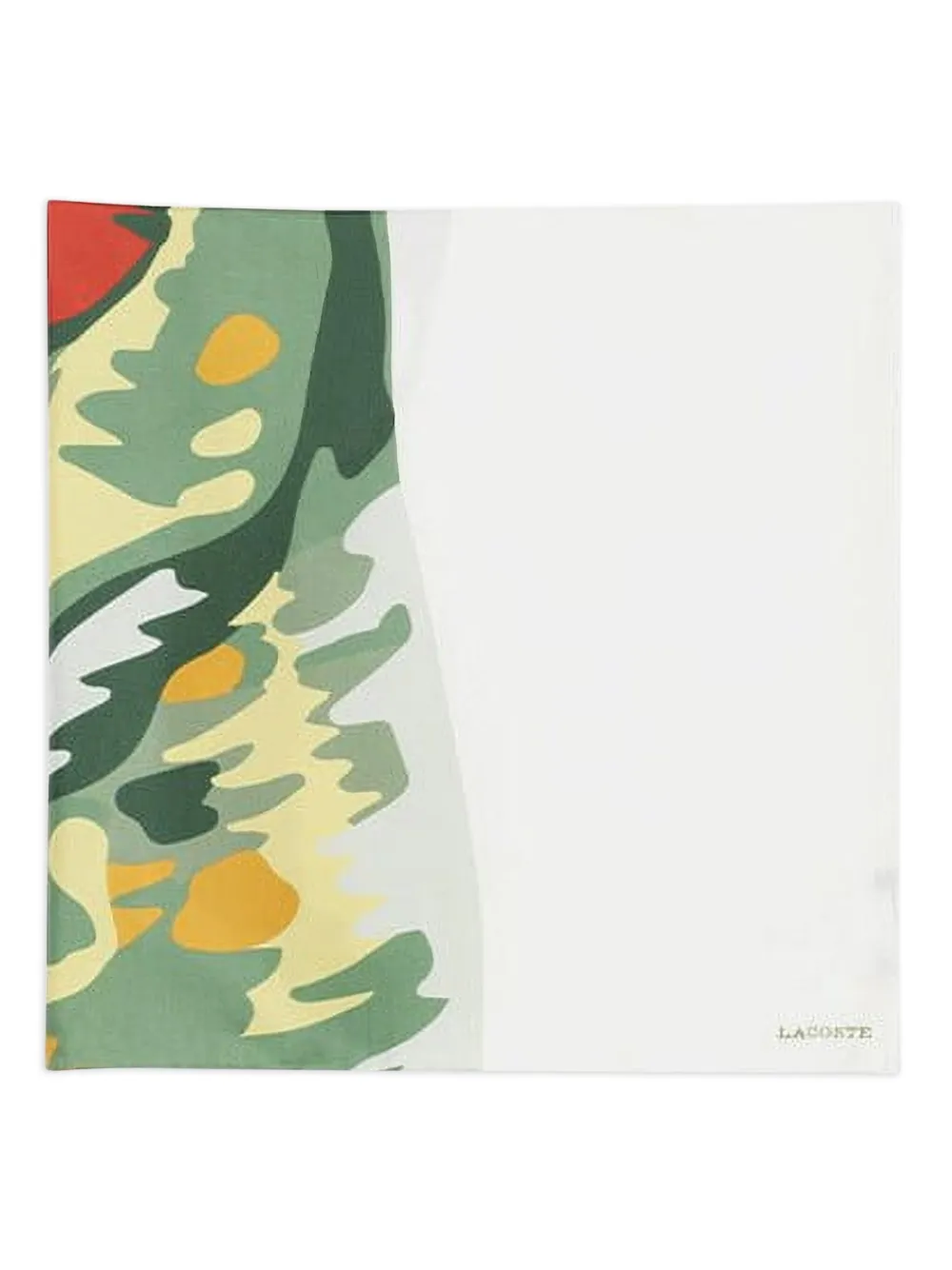Lacoste Schal Mit Kroko-print In Multi