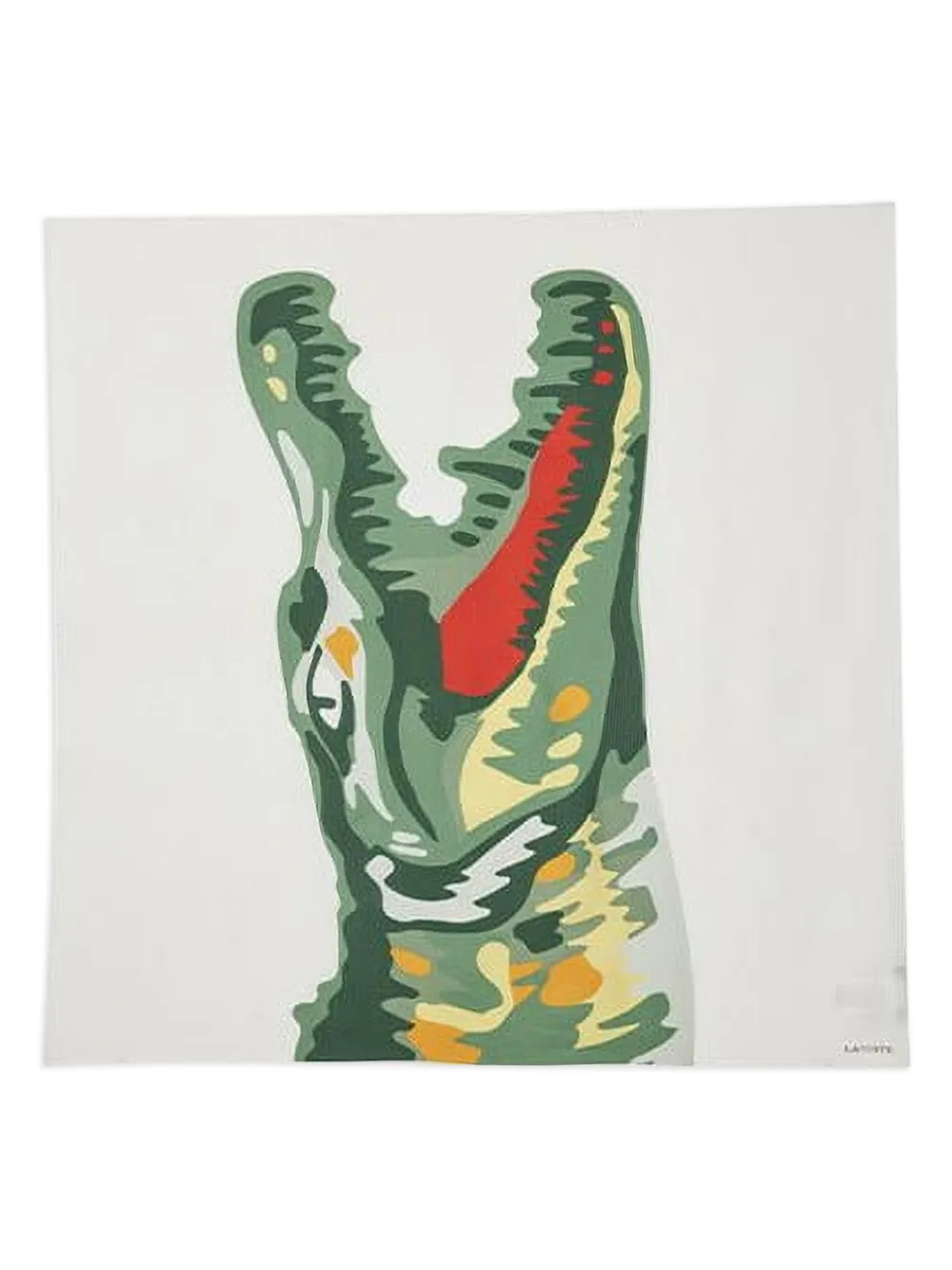 Lacoste Foulard met krokodillenprint - Wit