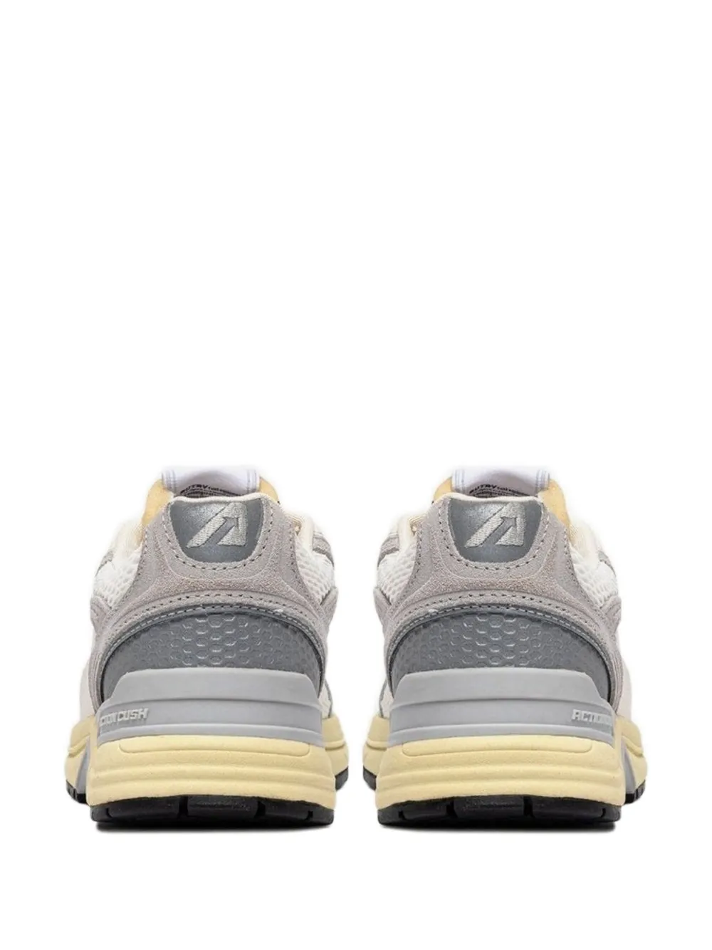 Autry Hyperway mesh-panel leather sneakers Neutrals