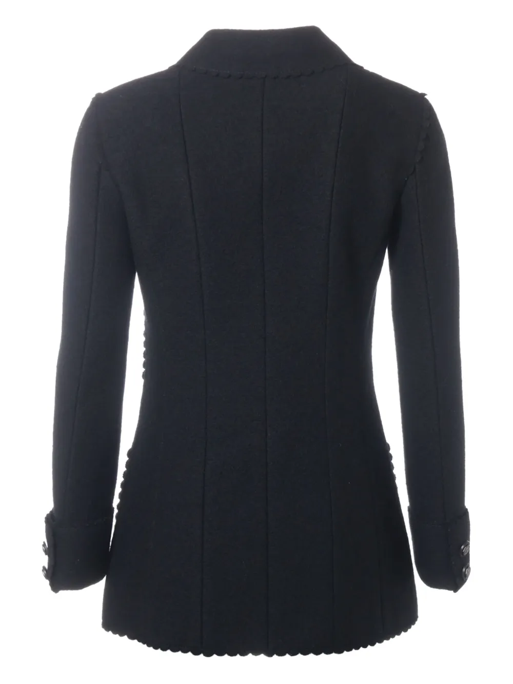 CHANEL Pre-Owned 2014 scalloped wool jacket | Image 2