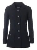 CHANEL Pre-Owned 2014 scalloped wool jacket - Black