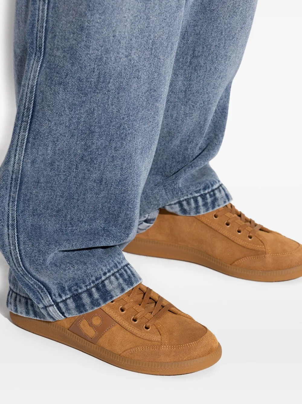 ISABEL MARANT suede lace-up sneakers Brown