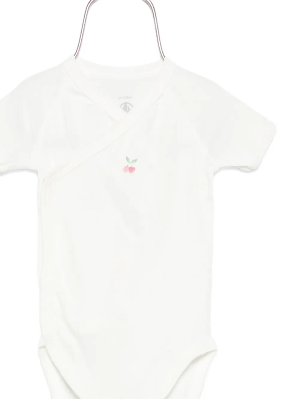 Petit Bateau Drie rompers met print Wit