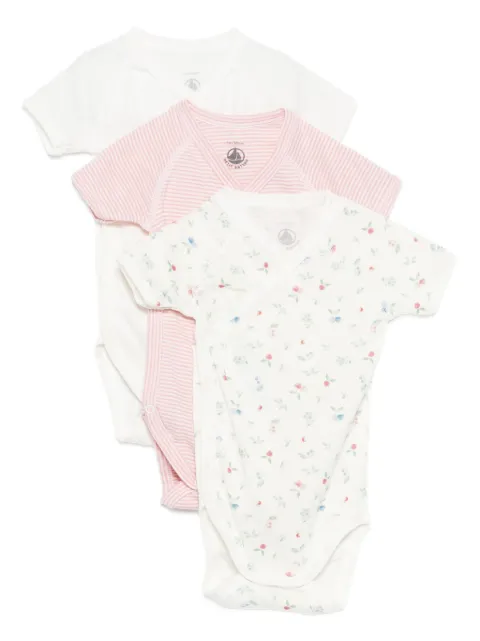 Petit Bateau printed bodysuits (pack of three)