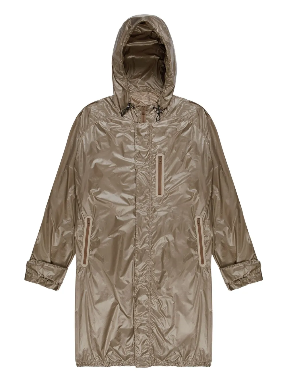 Bally hooded drawstring raincoat | Brown | Image 1